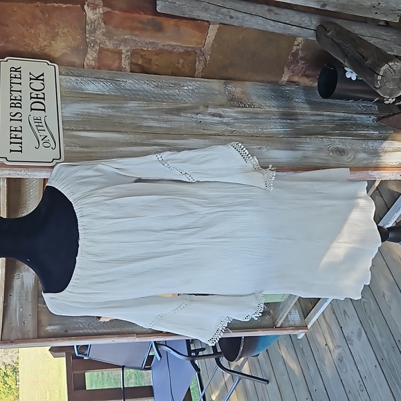 Plus Size Just Found Designer Stretch Dress with Bell Sleeves - Picture 2 of 10